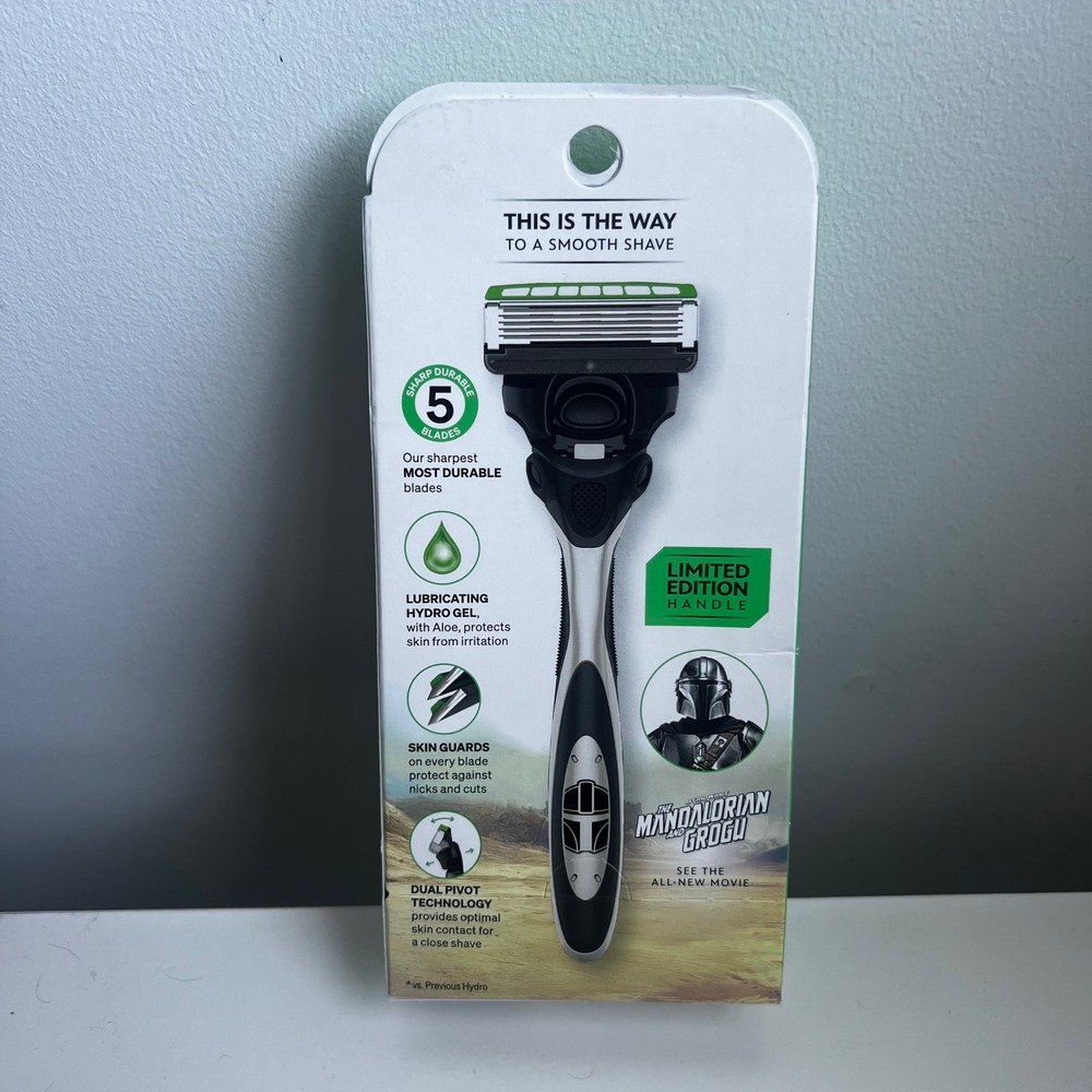 Schick Hydro Sensitive Razor Star Wars Mandalorian Grogu Limited Edition Handle - Picture 3 of 6